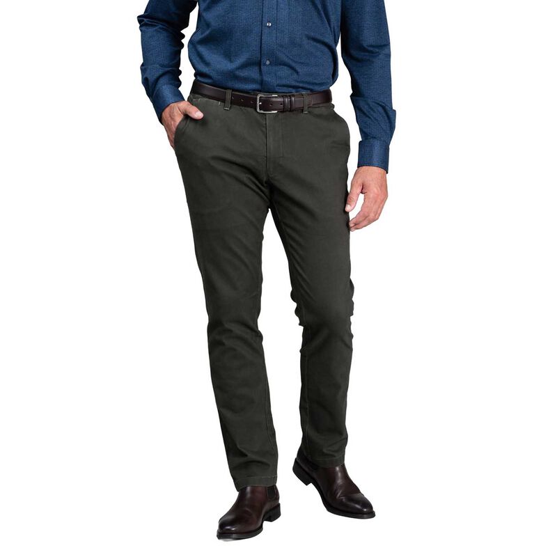 Rembrandt Tyler Dusty Olive Brushed Twill Chino image number 0